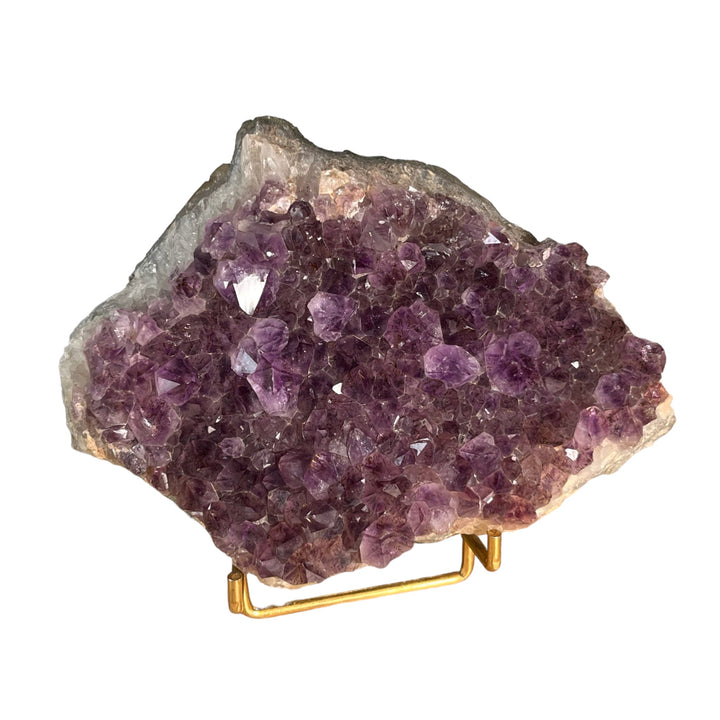 Rutil-Amethyst-Druse, 1,3 kg, Rio Grande do Sul, Brasilien