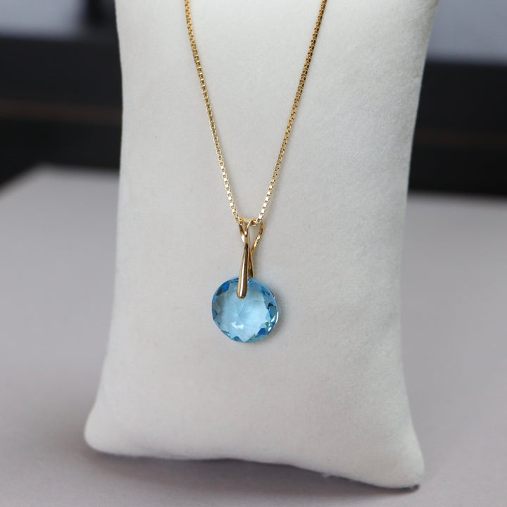 Boucles d'oreilles, cristaux Swarovski, argent doré, bleu aquamarine, BONBON