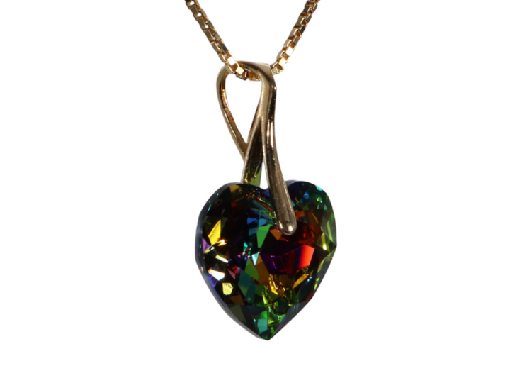Collier avec cristaux Swarovski, VMD, argent, HEART