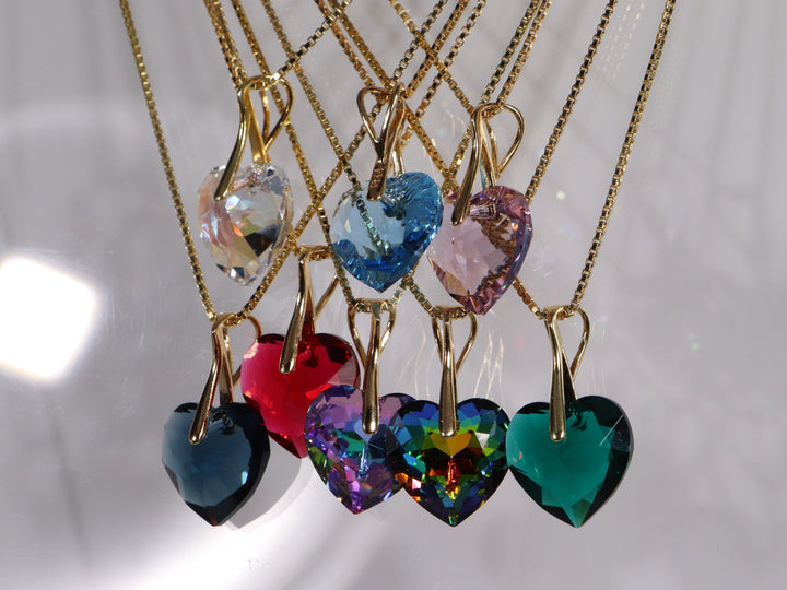 Collier avec cristaux Swarovski, VMD, argent, HEART
