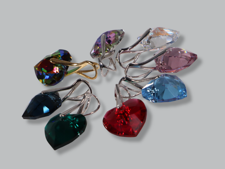 Collier avec cristaux Swarovski, VMD, argent, HEART