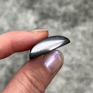 Pyritisierter Ammonit, AM_P036, Cabochongröße, 42x36x8 mm; 18,4 g;