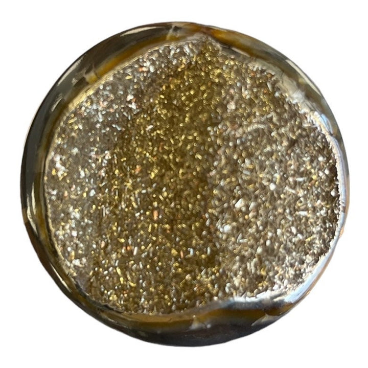 Pyritisierter Ammonit, AM_P008, Cabochongröße, 44 x 44 x 12 mm; 32 g;