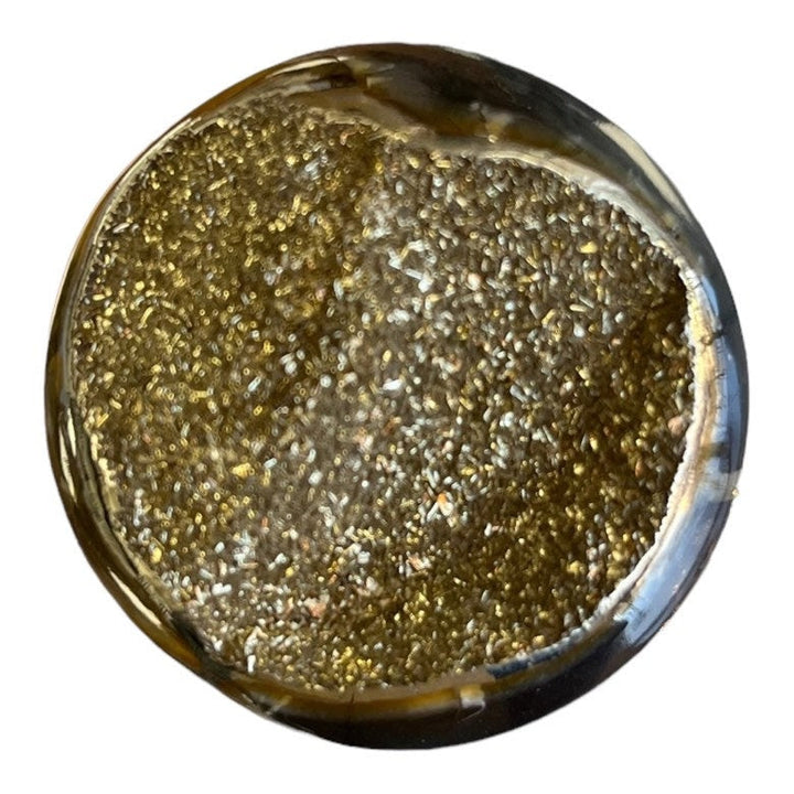 Pyritisierter Ammonit, AM_P008, Cabochongröße, 44 x 44 x 12 mm; 32 g;