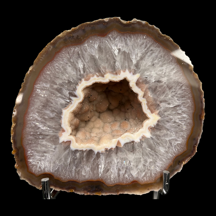 Rosa Chalcedon-Geode aus Brasilien DB118