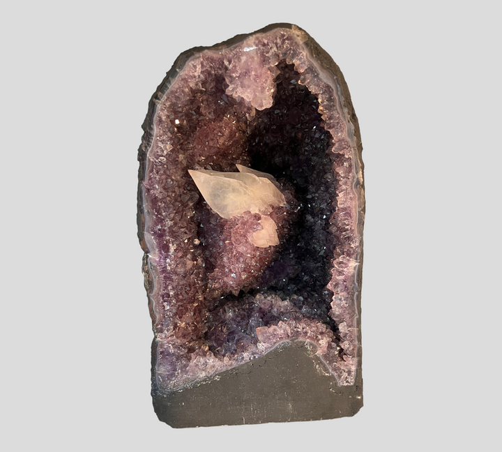 Amethyst- und Kalzit-Geode, Brasilien AMG4