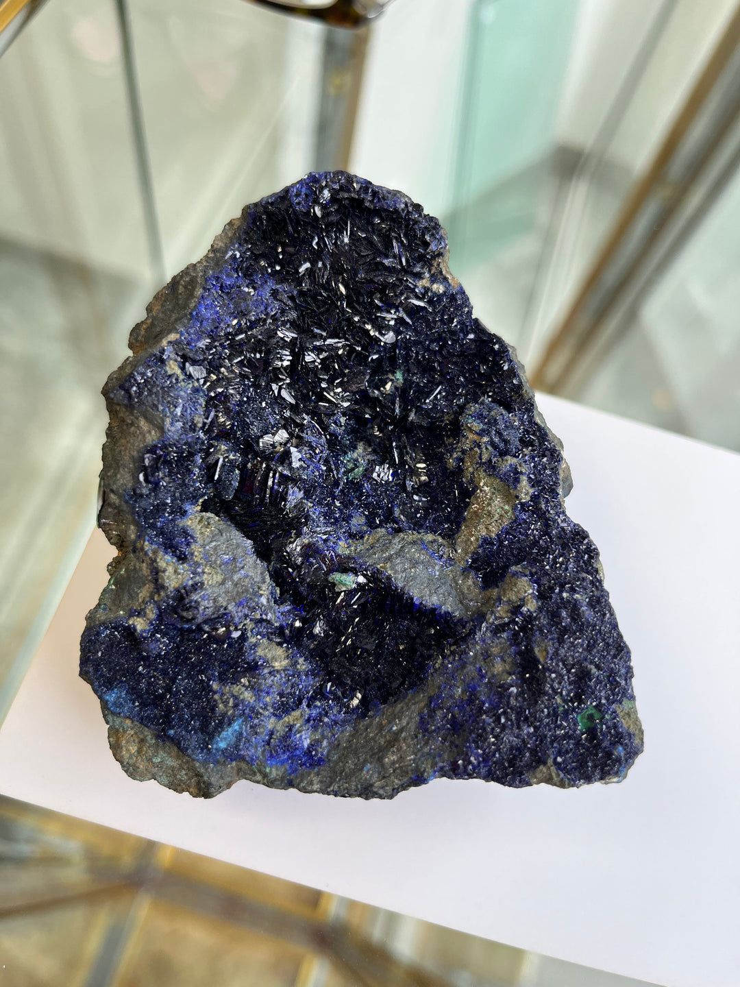 Azurite malachite chalcopyrite Morocco DR270