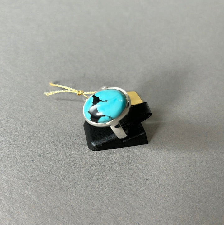 Silberring mit Türkis - Größe 57 - BS031