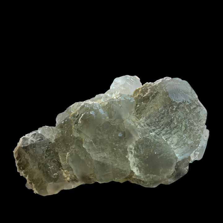 Grüner pyramidenförmiger Fluoritquarz, Hunan, China, M18W115