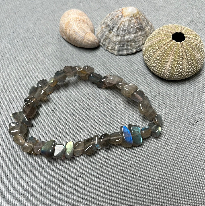 Labradorit-Armband mit Barocksteinen, 8 mm