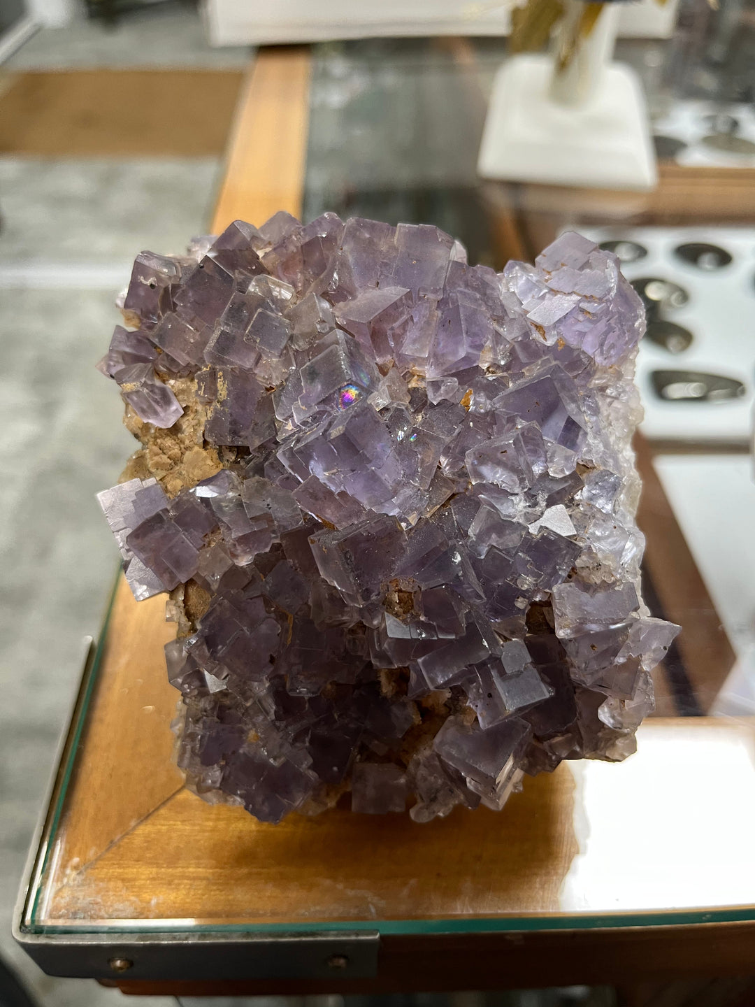Mauve Fluorite Quartz Asturias Spain DR113