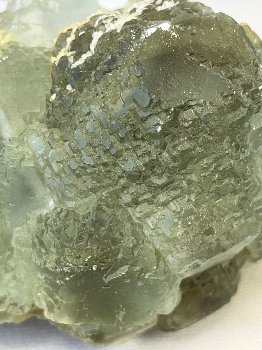 Grüner pyramidenförmiger Fluoritquarz, Hunan, China, M18W115