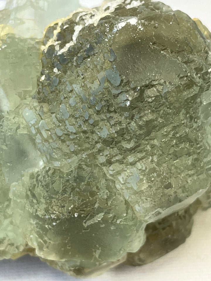Grüner pyramidenförmiger Fluoritquarz, Hunan, China, M18W115