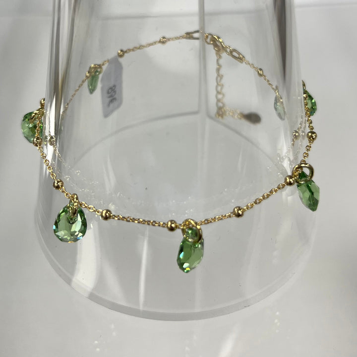 Bracelet  avec cristaux Swarovski, collection KAYA, J214, argent doré