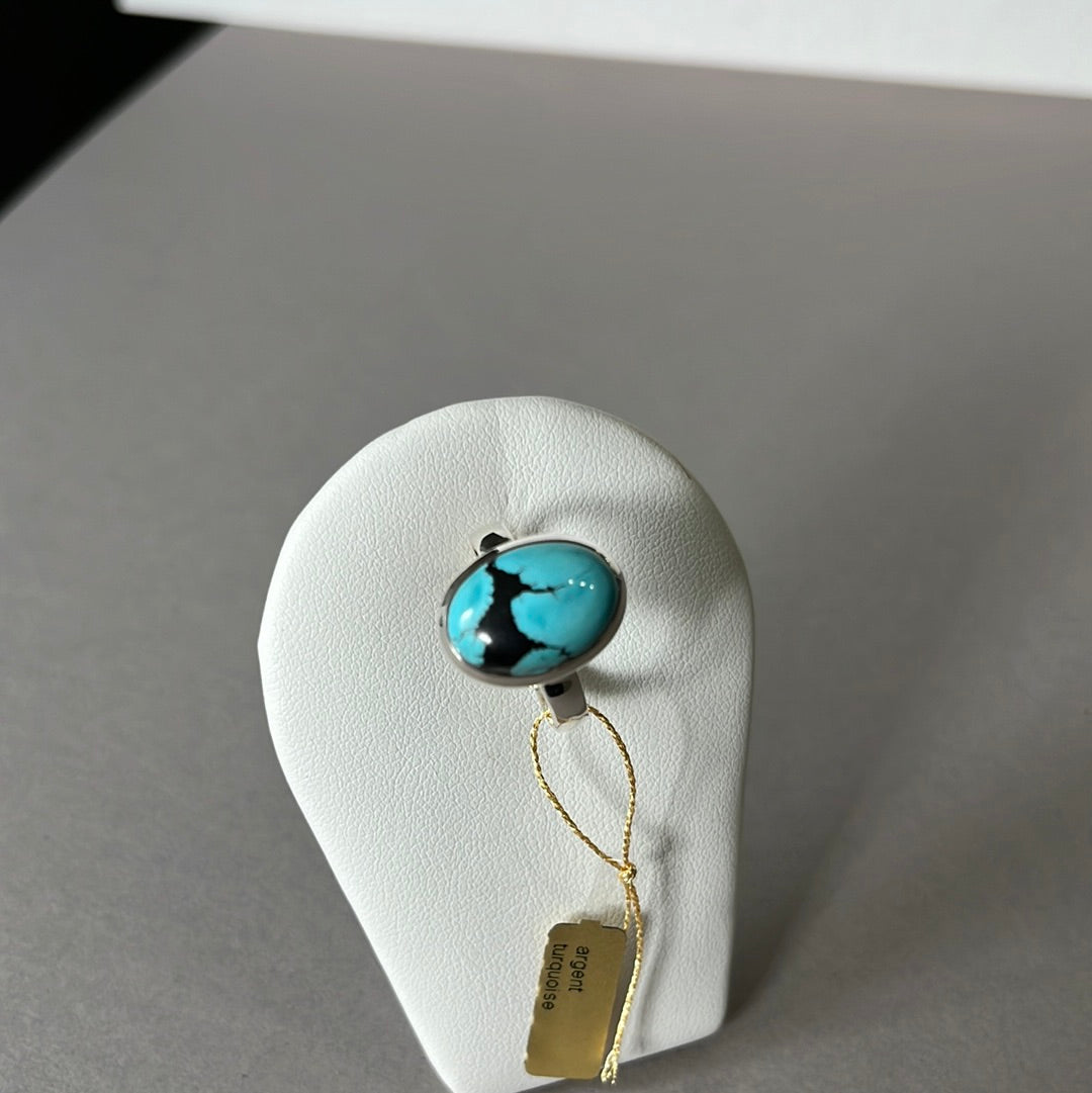 Silberring mit Türkis - Größe 57 - BS031