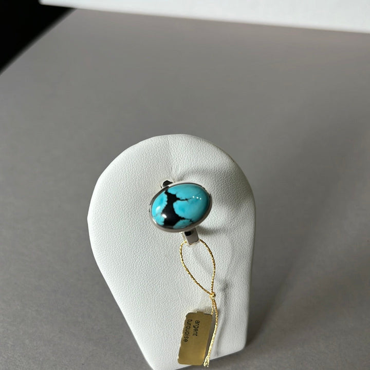 Silberring mit Türkis - Größe 57 - BS031