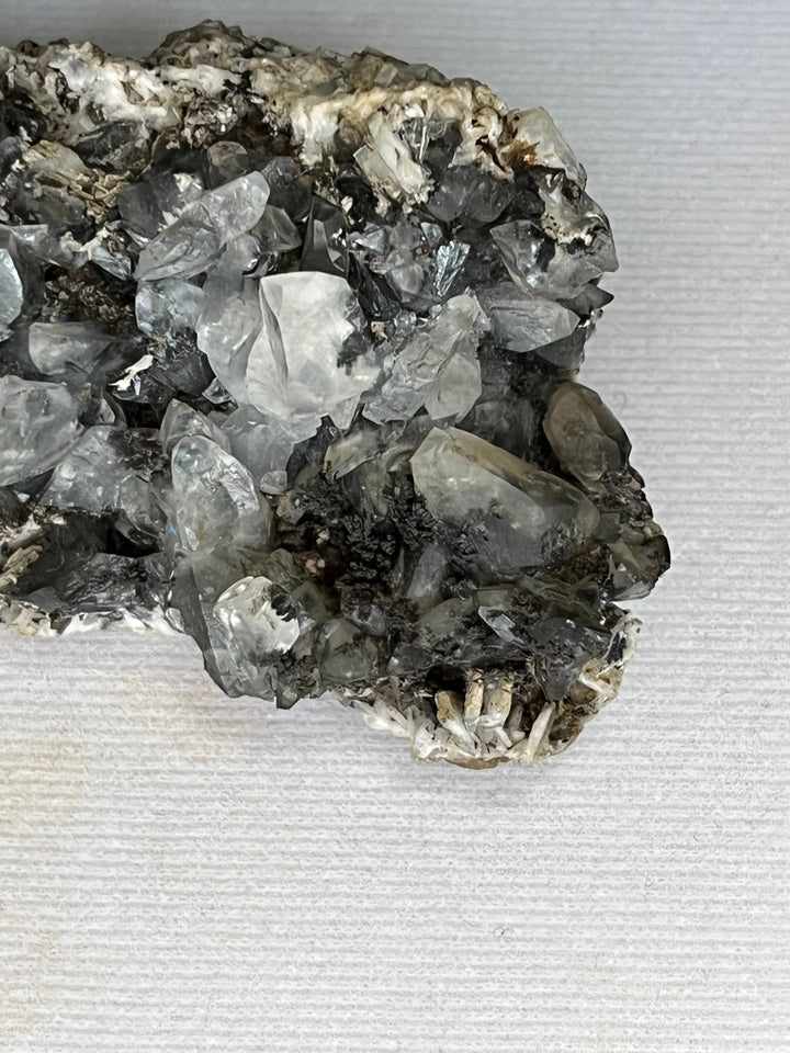 Calcite dendrite manganese barite Spain M18W8