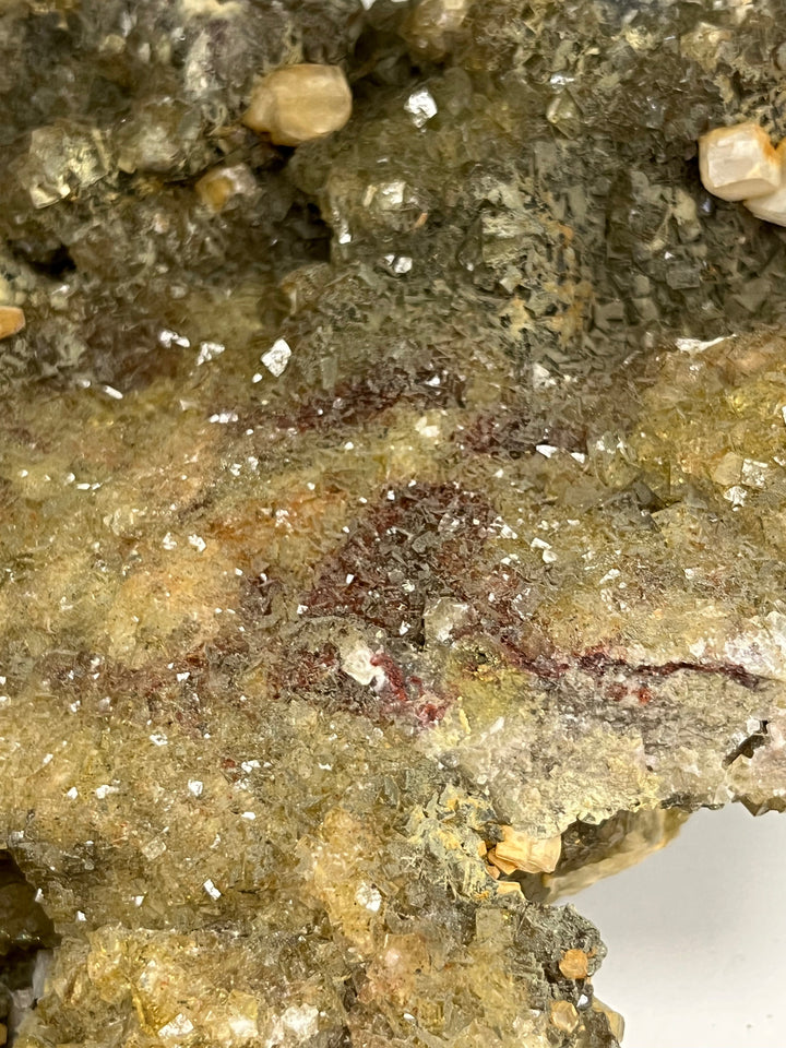 Yellow fluorite calcite, marcasite Moscona Spain 5 kg DR224