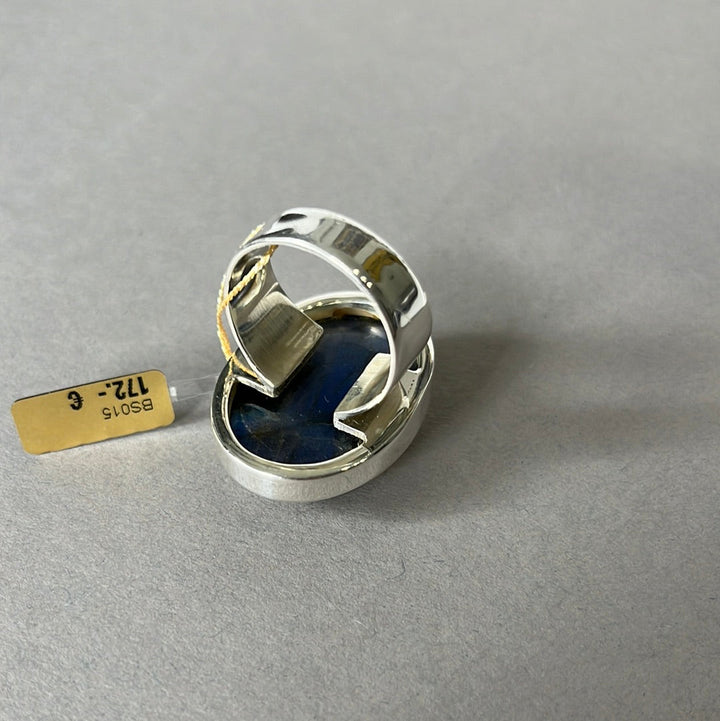 Silberring mit Labradorit - Größe 62 - BS015