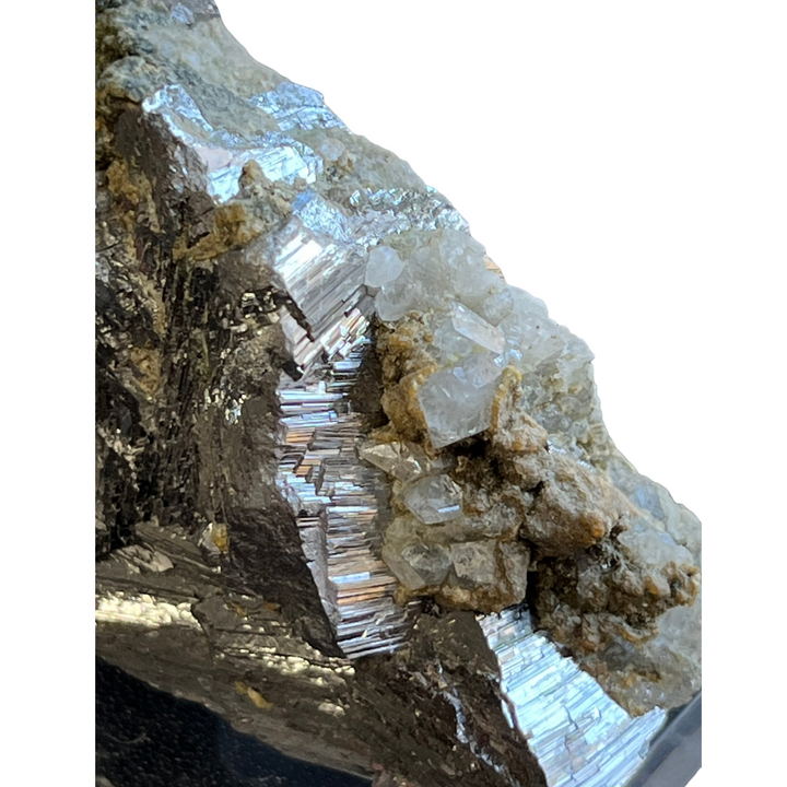 Topazes sur arsénopyrite Panasqueiras Portugal PNQ11