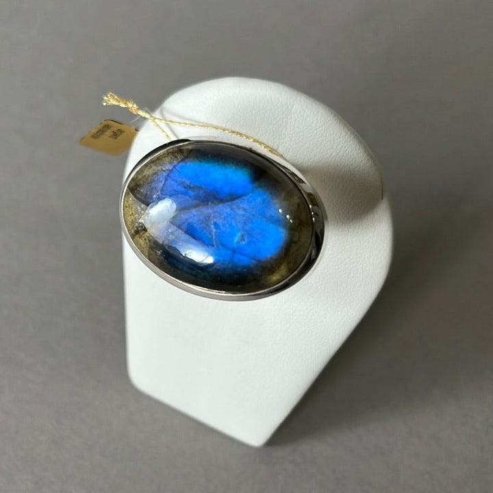 Silberring mit Labradorit - Größe 62 - BS015