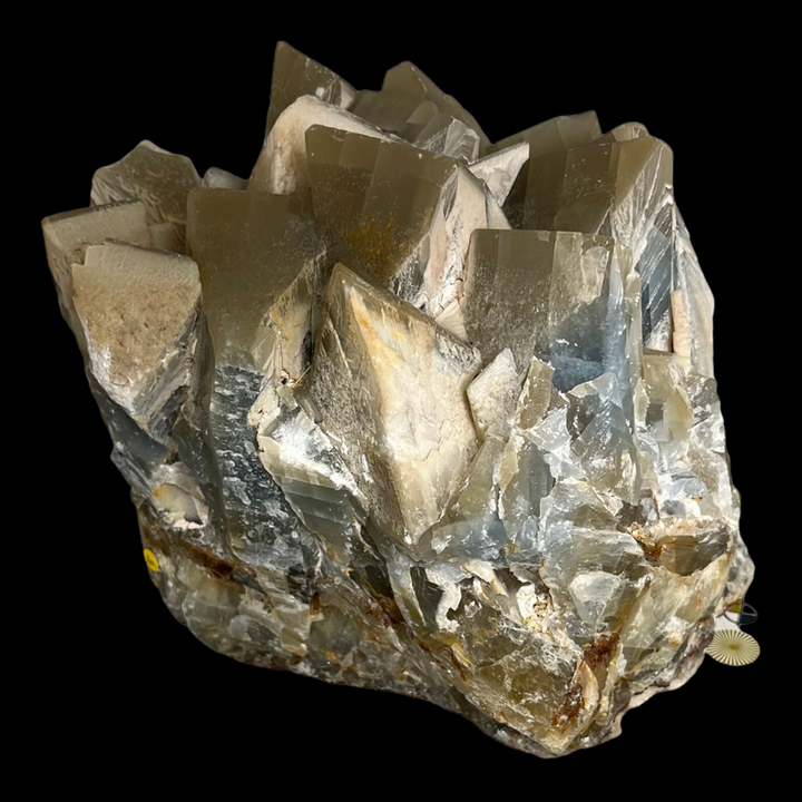 Baryte bleue sceptre de brun mine de Maine à Reclesne France