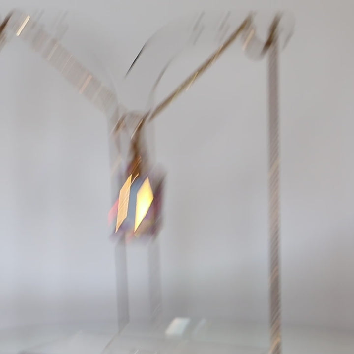 Anhänger mit Swarovski-Kristallen, AB-Kristall, Silber vergoldet, NOEMIE