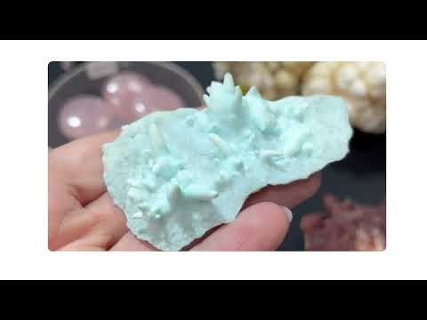 Blue aragonite, Zeiringite variety, Slovakia M18E248